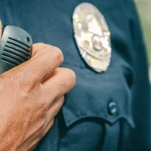 First Responder using emergency radio